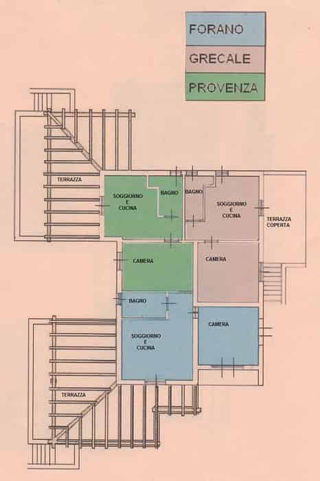 Piantina Le Pitte primo piano - Marina di Campo